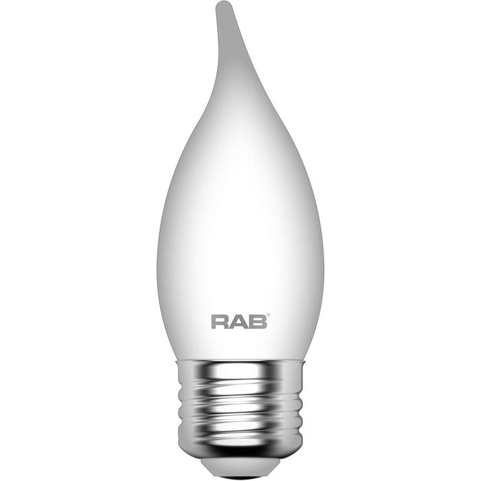 RAB Filament BA11 5.5W 60W Equivalent 500Lm E26 90 CRI 2700K Dimmable Frosted (BA11-5-E26-927-F-F)