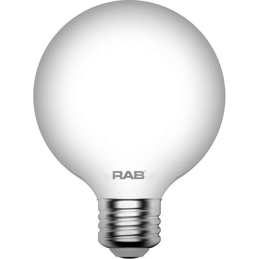 RAB Filament G25 3.8W 40W Equivalent 350Lm E26 90 CRI 5000K Dimmable Frosted (G25-3-E26-950-F-F)
