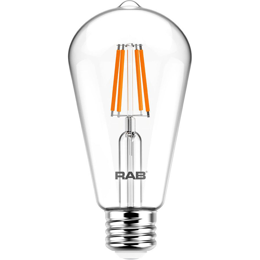 RAB ST19-3-E26-927-F-C Filament ST19 3.8W 350Lm E26 2700K Dimmable ...