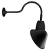 RAB Gooseneck Style1 13W Warm LED Angled Cone Shade Rectangular Reflector Black (GN1LED13YRACB)