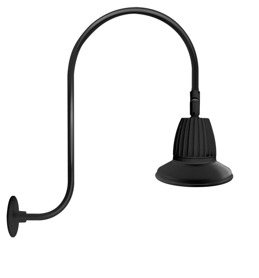 RAB Gooseneck Style3 26W Neutral LED 11 Inch Straight Shade Black (GN3LED26NST11B)