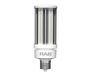 RAB HID ECO Post Top 50W 7500Lm EX39 80 CRI 5000K Bypass (HID-50-EX39-850-BYP-PT-ECO)