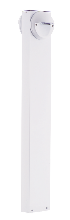 RAB LED Bollard 36 Inch 2X5W Cool With 2 Round SLED White (BLEDR2X5-36W)