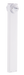 RAB LED Bollard 36 Inch 2X5W Cool With 2 Round SLED White (BLEDR2X5-36W)