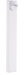 RAB LED Bollard 36 Inch 5W Cool With Round SLED White (BLEDR5-36W)