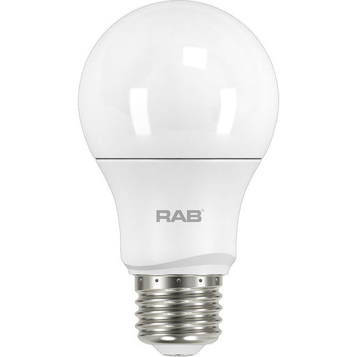 RAB LED Bulb A19 10W 60W Equivalent 840Lm E26 80 CRI 5000K Dimmable (A19-10-E26-850-DIM)