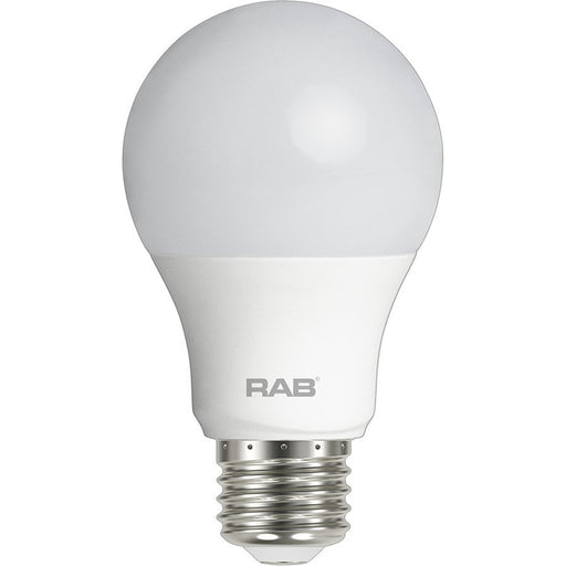 RAB LED Bulb A19 9.5W 60W Equivalent 800Lm E26 90 CRI 3000K Dimmable (A19-9-E26-930-DIM)