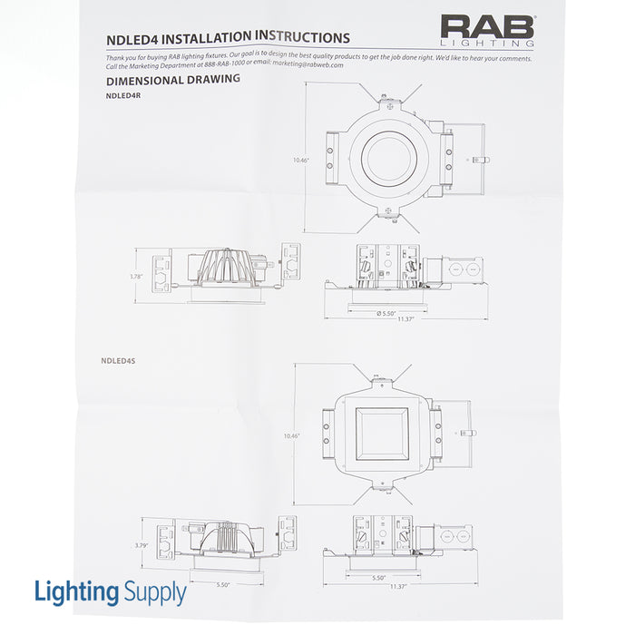 RAB LED Trim MOD 4 Inch Round 50 Degree 2700K 80 CRI White Cone White Ring (NDLED4RD-50YY-W-W)
