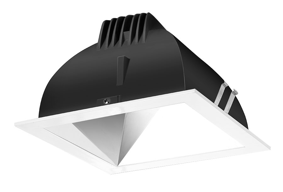 RAB LED Trim MOD 4 Inch Square 50 Degree 2700K 80 CRI Specular Cone White Ring (NDLED4SD-50YY-S-W)