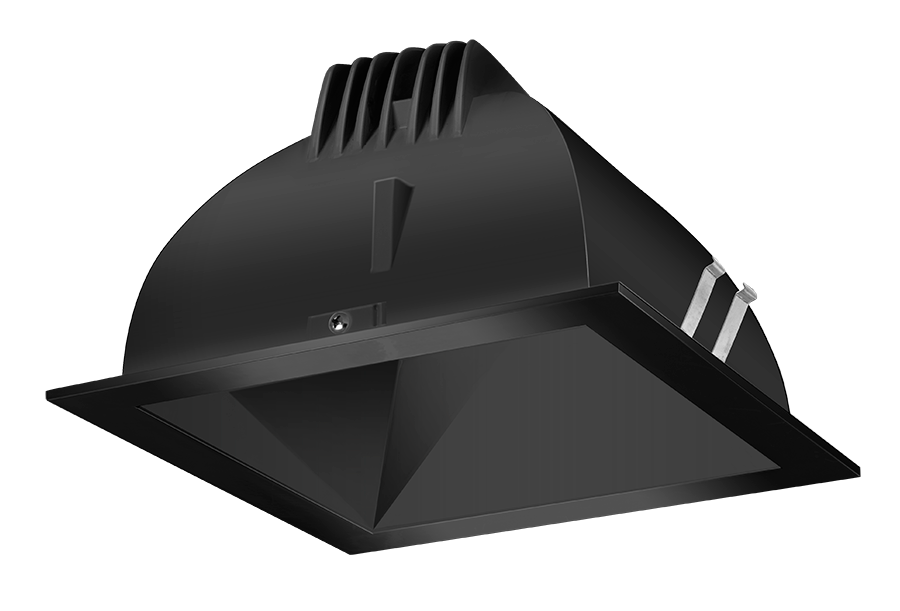 RAB NDLED4SD-50N-B-B LED Trim MOD 4 Inch Square 50 Degree Black Cone ...