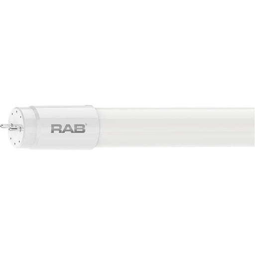 RAB LED Tube T8 Glass 4 Foot Type A 15W 80 CRI 3000K 2000Lm (T8-15-48G-830-DIR)
