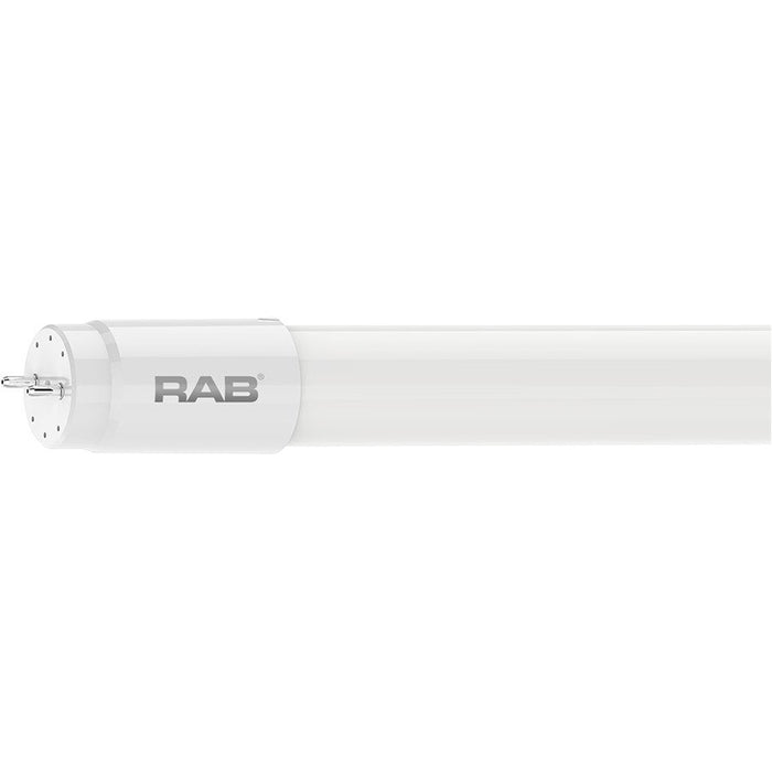 RAB LED Tube T8 Glass 4 Foot Type A 15W 80 CRI 4000K 2200Lm (T8-15-48G-840-DIR)