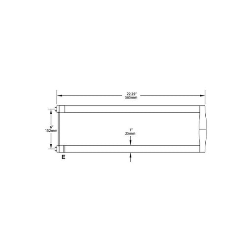 RAB LED U Bend Glass Type B 18W 5000K 2200Lm (U6-18-850-SE-BYP)