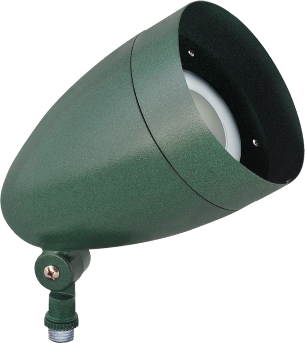 RAB LFlood 13W Cool LED 12V 24VDC With Hood And Lens Verde Green (HBLED13DCVG)