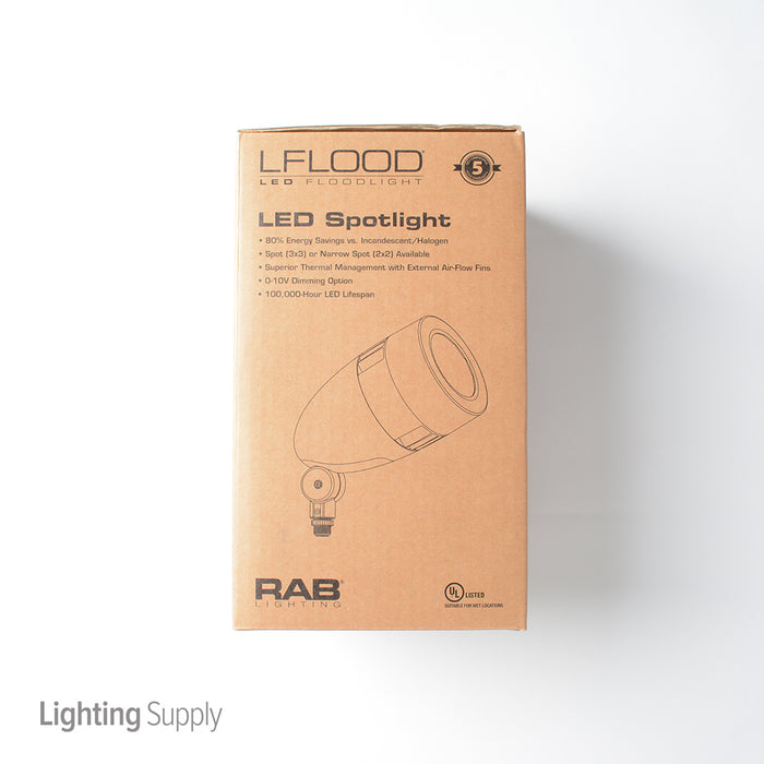 RAB LFlood 26W Cool LED With Narrow Reflector HBLED Bronze (HNLED26A)