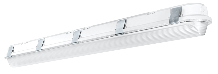 RAB Linear Washdown 4 Foot 36W 3000K LED Marine JBShark 480V On-Off White (SHARK4M-36YW/480)