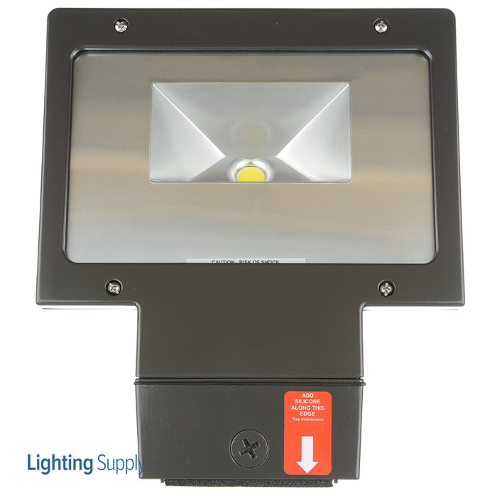 RAB LPack Wall Pack 26W Cool LED With Back Plate And Junction Box Plus 120V Photocell Bronze 5000K (WPLED26/PC)