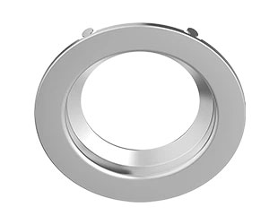 RAB Recessed Retrofit Downlight Trim 4 Inch Round Smooth Brushed Nickle (DLTRIM/R4RS-BN)