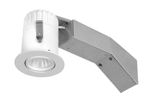 RAB Remodeler 2 Inch Round Adjustable 8W 2700K 80 CRI LED Triac 40 Degree 1/2 Inch Trim White (RDLED2AR8-40YY-TW)