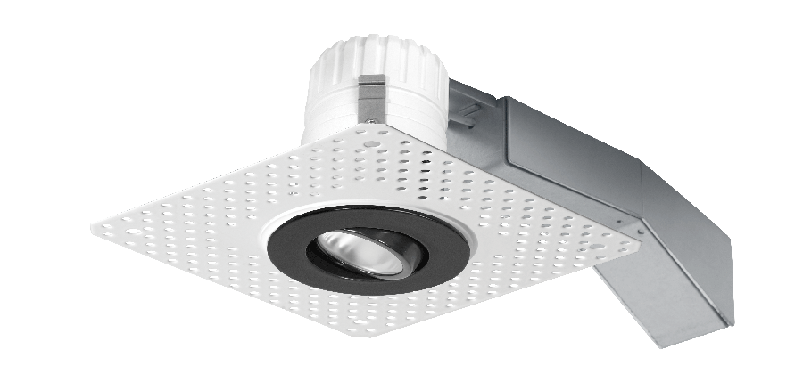 RAB Remodeler 2 Inch Round Adjustable 8W 2700K 80 CRI LED Triac 20 Degree Trimless Black (RDLED2AR8-20YY-TLB)