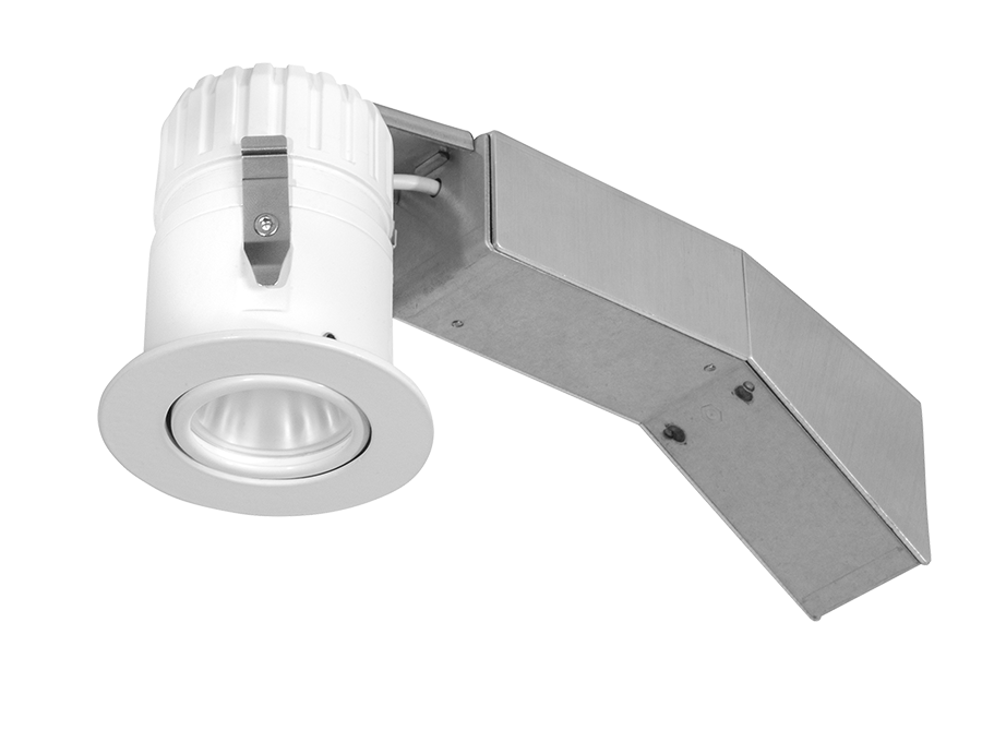 RAB Remodeler 2 Inch Round Adjustable 8W 3500K 80 CRI LED Triac 30 Degree 1/2 Inch Trim White (RDLED2AR8-30YN-TW)