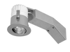 RAB Remodeler 2 Inch Round Adjustable 8W 4000K 80 CRI LED Triac 40 Degree 1/2 Inch Trim Silver (RDLED2AR8-40N-TS)