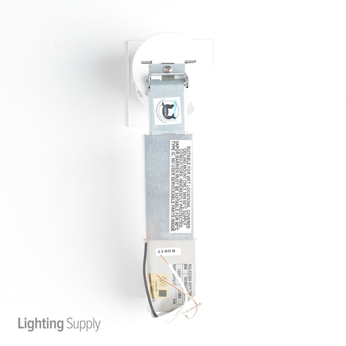 RAB Remodeler 2 Inch Square 8W 2700K Triac Dimming 20 Degree 1/2 Inch Trim White Ring (RDLED2S8-20YY-TW)