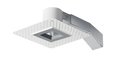 RAB Remodeler 2 Inch Square 8W 2700K Triac Dimming 20 Degree 90 CRI Trimless Silver Ring (RDLED2S8-20YYHC-TLS)