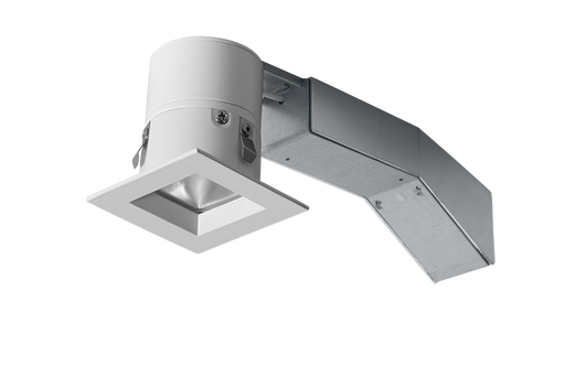 RAB Remodeler 2 Inch Square 8W 3000K Triac Dimming Wall Washer 1/2 Inch Trim White Ring (RDLED2S8-WY-TW)