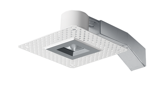 RAB Remodeler 2 Inch Square 8W 3000K Triac Dimming Wall Washer Trimless Silver Ring (RDLED2S8-WY-TLS)