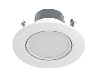 RAB Retrofit Adjustable Downlight 4 Inch 8W 700Lm 90 CRI Round 5 CCT 120V White (RA4R89FA120WS)