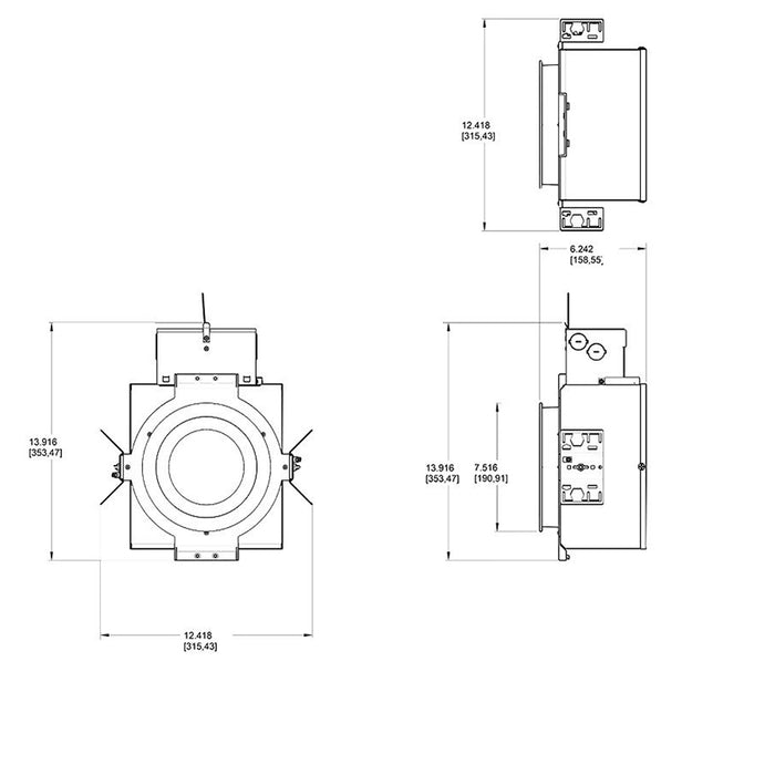 RAB Rough-In IC Rated 6 Inch Round 20W 0-10V Dimming With Emergency Battery (NDIC6R20D/E2)