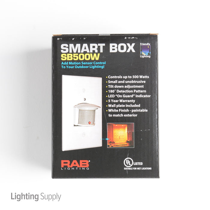 RAB Smart Box 180 Sensor 500W 120V White (SB500W)