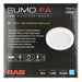 RAB SMFA 9 Inch Round Plastic White 18W 1100Lm 120V 5 CCT 90 CRI Triac Dimming (SUMOFA-9R-18-9CCT-120-W)