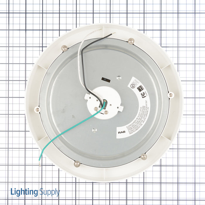 RAB SMFA 9 Inch Round Plastic White 18W 1100Lm 120V 5 CCT 90 CRI Triac Dimming (SUMOFA-9R-18-9CCT-120-W)