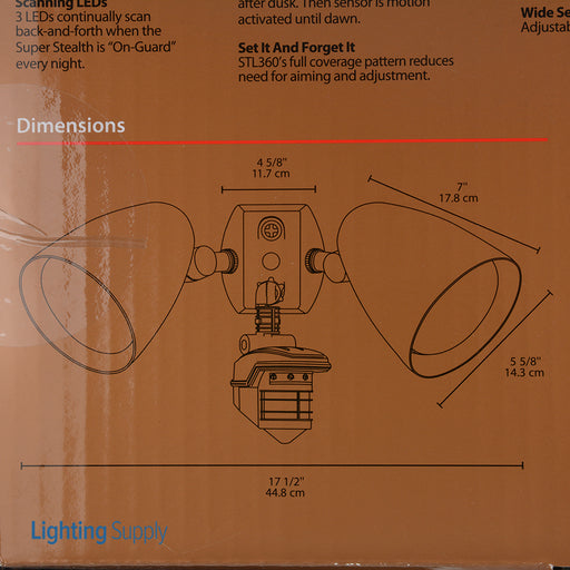 RAB Super Stealth 360 Sensor Plus HBA Floods 1000W 120V Plus CU4 Bronze (STL360HB)