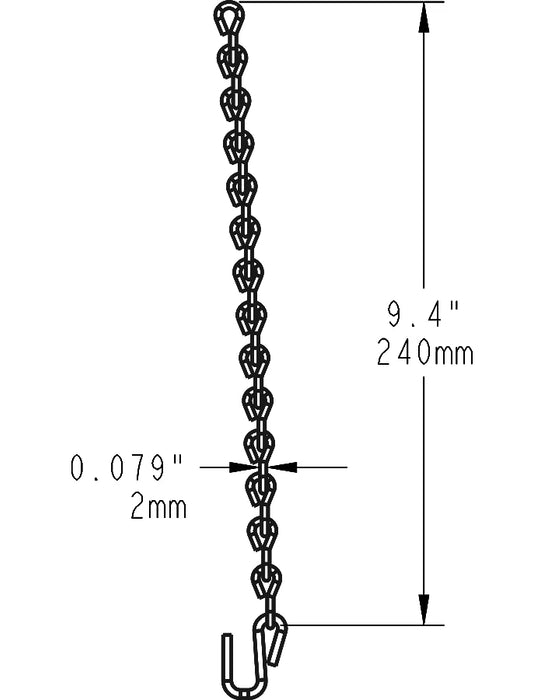 RAB Suspension Hook 9.5 2 Piece Strip (STRP SHOOK)