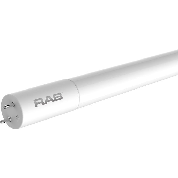 RAB T8 LED Glass 2 Foot Type B 9W 3000K 1100Lm Double Ended (T8-9-24G-830-DE-BYP)