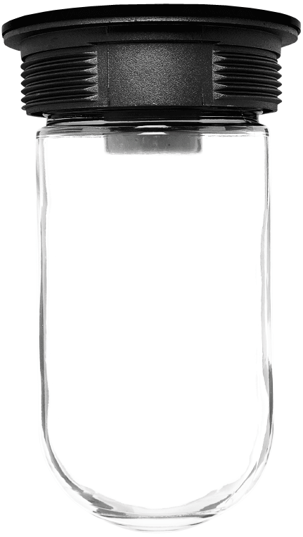 RAB VX100B Vaporproof 100 Ceiling 4 Inch Box 1/2 Inch Black — Lighting ...