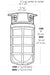 RAB Vaporproof 100 Ceiling 4 Inch Box 1/2 Inch Silver Glass Globe Cast Guard (VX100DGS)