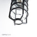 RAB Vaporproof 100 Pendant 1/2 Inch Black Glass Globe Cast Guard (VP100DGB)