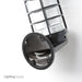 RAB Vaporproof 100 Wall Bracket Black With Glass Globe Cast Guard (VBR100DGB)