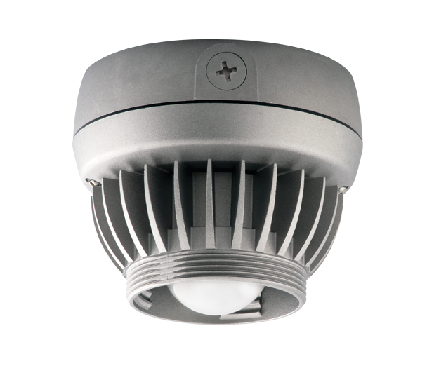RAB Vaporproof 13W Warm Ceiling LED 277V Swivel Photocell No Globe No Guard (VXLED13Y/PCS2)