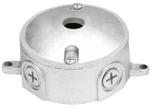 RAB Weatherproof 3 Inch Box Round 1/2 Tap And Cover With One 1/2 Inch Hole (LRT5)