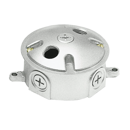 RAB Weatherproof 3 Inch Box Round 3/4 Tap And Cover With Three 1/2 Inch Holes (LRT3-3/4)