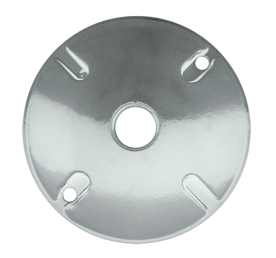 RAB C100W Weatherproof Cover Round 1 Hole White — Lighting Supply
