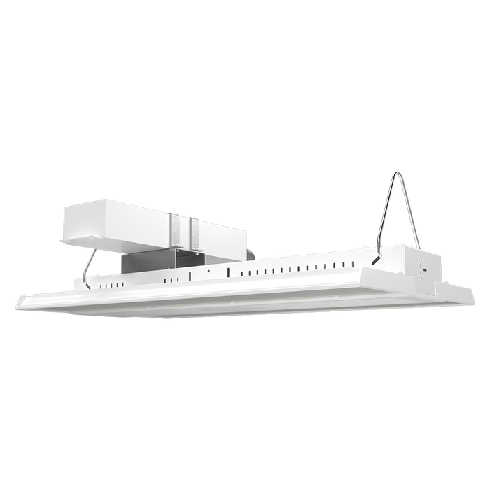 RAB LED Linear High Bay Medium Wattage/CCT Selectable 260W/220W/160W 4000K/5000K Battery Backup 480V High Output White (RBAY17MHO/480/E)