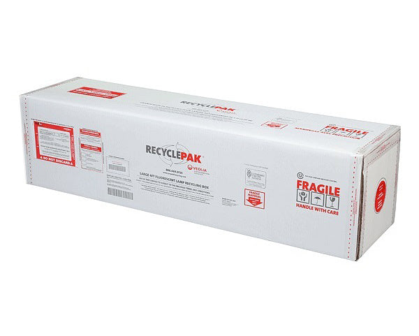 Veolia Recyclepak Large 48 Inch Fluorescent Lamp Recycling Box Holds (68) T12 Or (146) T8 Lamps Continental US Only (SUPPLY-065CS)