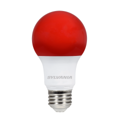 Sylvania LED9A19RED10YVBL 9W A19 LED 120V Medium E26 Base Red Bulb (74712)