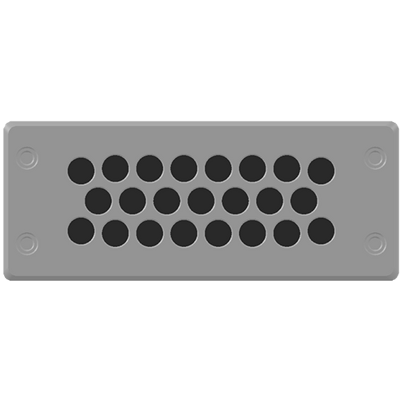Remke Cable Entry Plate 23 Holes Cable Range .138 -.335 Light Gray (BRM23-1)